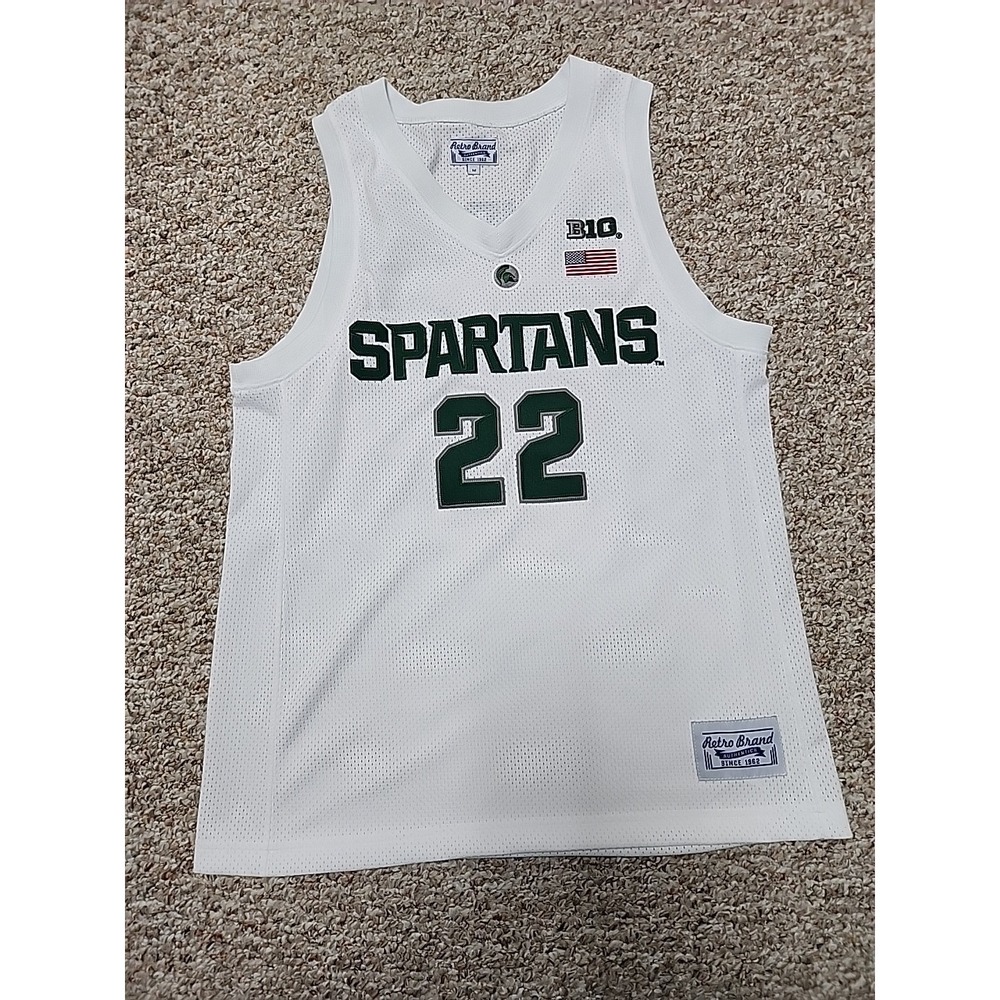 Michigan State Spartans Miles Bridges Basketball Jersey Retro Brand Medium #22